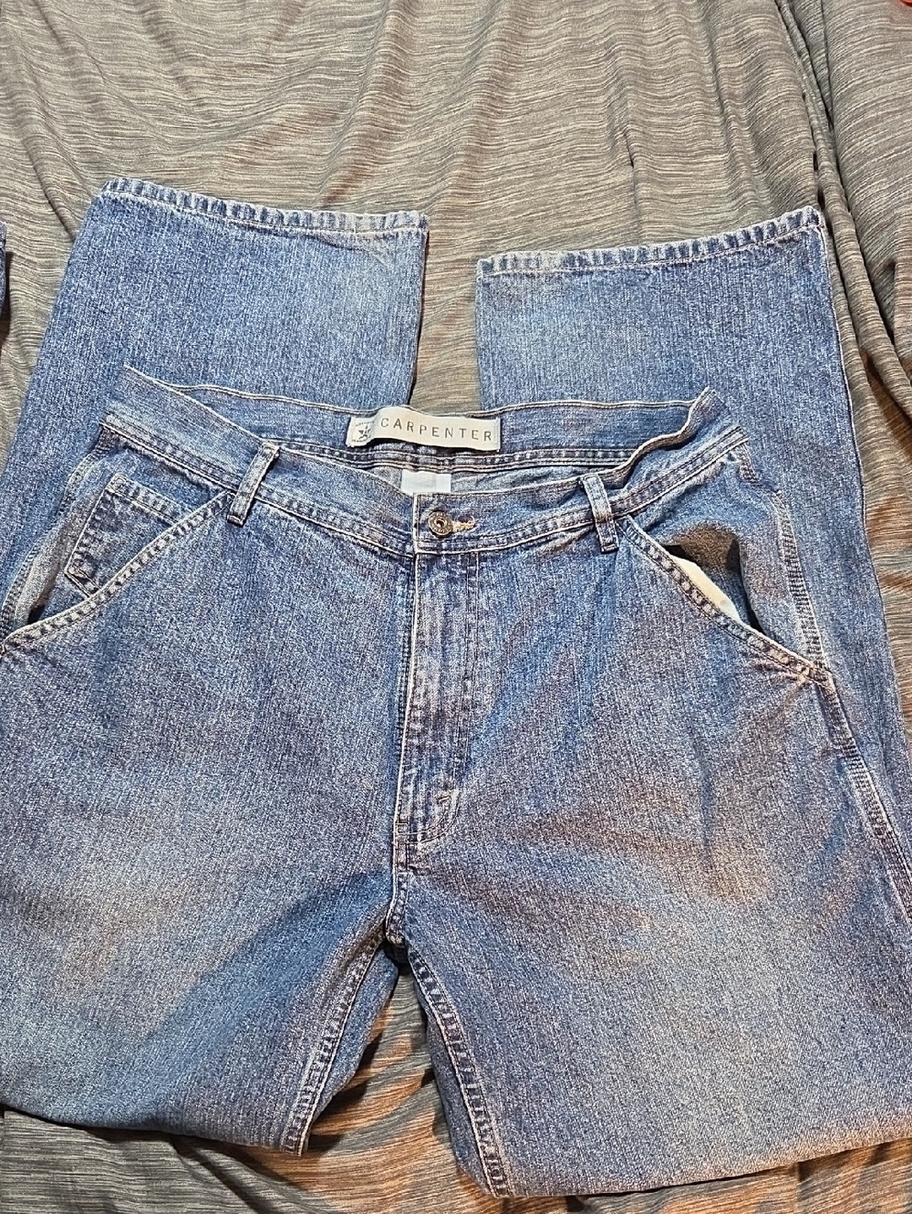 Wrangler Carpenter Relaxed Fit Blue Jeans